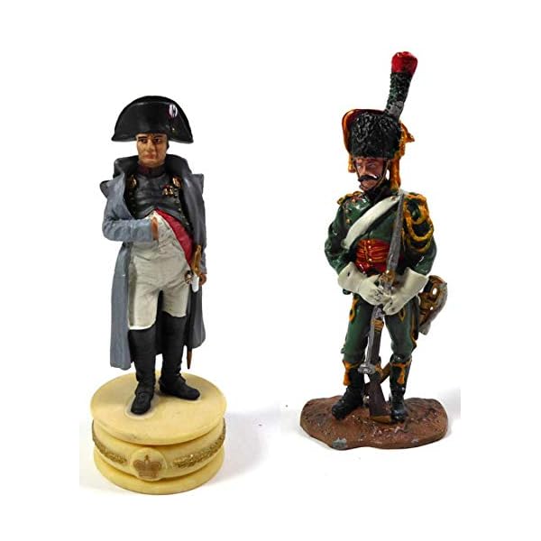 OPO 10 - Los mit 2 Figuren Soldaten 1/32 60mm (LS) Napoleon 1. + Regiment der Jäger zu Pferd (N01 + N15)