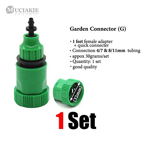 Muciakie 9 Types Of Garden Water Coupling Adaptor Quick Connector