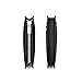 MEKU Men's Leather Minimalist Slim Wallet - Thin Card Case Wallet + Money Clip Black