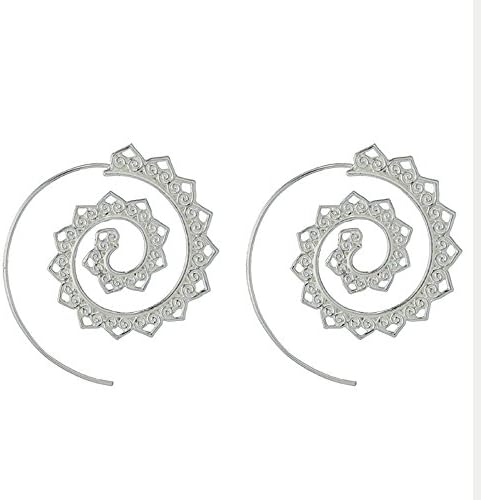 Golden Helix Earrings Vintage Heart Shape Cuff Earrings for Women