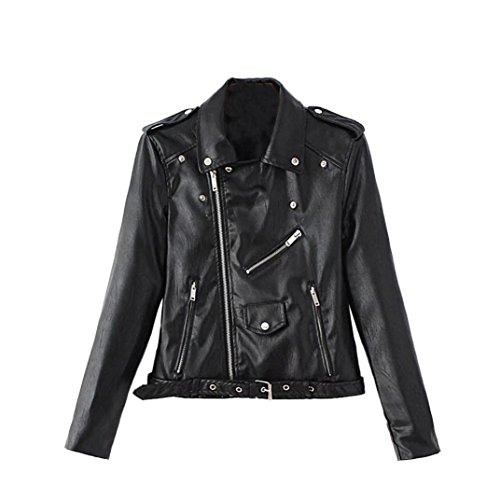 Faux Leather Cropped Jacket