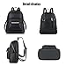Leather Backpack，COOFIT Black Leather Backpack for Women Fashion Backpack Purse(Synthetic Leather)
