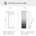 Deconovo Blackout Curtains - Silver Wave Print, Thermal Insulated, Noise Reducing, Privacy Drapes for Bedroom & Living Room (52W x 72L Inch, Dark Grey, 2 Panels)