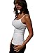 NIKIBIKI Women Seamless Premium Classic Camisole, Made in U.S.A, One Size (3 Pack: Black+White+Stone)