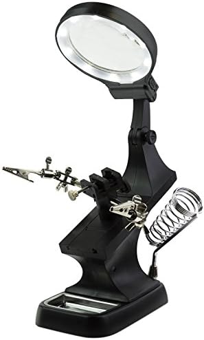 Modelcraft PCL2400 Adjustable Work Holder with Alligator Clips and Mini Vice, Black