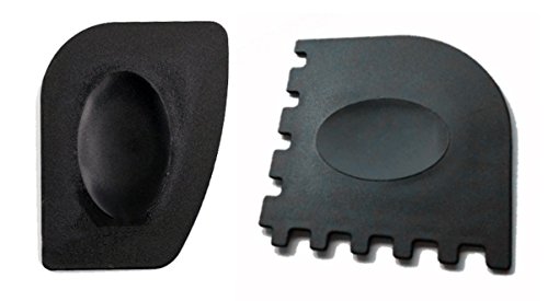 Silicone Hot Handle Holder Kit Inc. Cast Iron Cleaner Chainmail Scrubber with Storage Hook, 1 Pan Scraper, 1 Grill Scraper