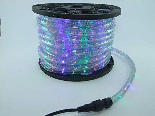 LUISHA 100ft RGB 13mm LED Flexible Rope Light Kit for Indoor / Outdoor Lighting, Home, Garden, Patio, Shop Windows, Christmas, New Year, Wedding, Birthday, Party, Event