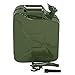Lovinland Emergency Oil Gas Can 5 Gallon 20L Portable Gas Oil Water Bucket Petrol Diesel Storage Can Tanks with Spout Army Green