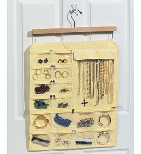 Hagerty 19888 Hanging Jewelry Keeper Includes Hanger, Tan