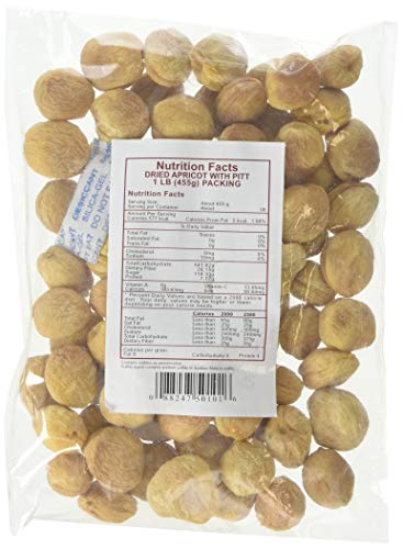 Aahu Barah Dry Apricots with Pit, 1 Pound - Thumbnail 2