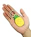 Cute Keyring, Pineapple Keychain Handmade Leather Keychain Bag Charm Car Cell Phone Decor Ornament, Gifts for Her (Yellow)