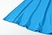 LARACE Women’s 3/4 Sleeve Casual Swing T-Shirt Dresses(3X, DeepSkyBlue)