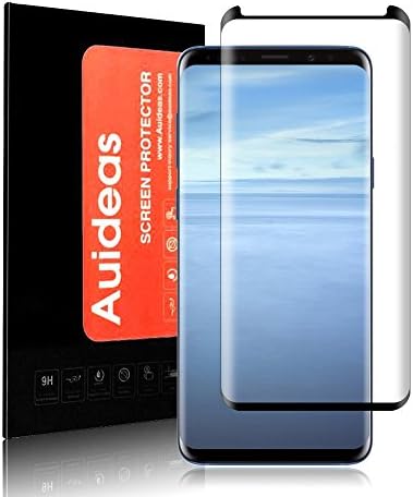 Galaxy S9 glass screen protector, Auideas premium glass scratch-resistant screen protector, clear HD Samsung Galaxy S9 screen film.