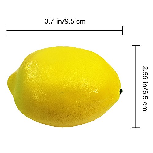 image for Supla 12 Pcs Artificial Lemon in Yellow 3.7