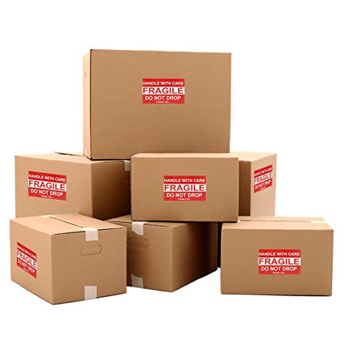 RyhamPaper 4" x 6" Fragile Stickers Handle Care - Do Not Drop - Warning Shipping Labels, Home Moving Labels, 500 Labels - Thumbnail 3