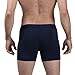 DAVID ARCHY Men's 3 Pack Ultra Soft Micro Modal Boxer Briefs with Fly Drop Needle Style Boxers (M, Navy Blue)