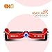 CHO Electric Self Balancing Dual Motors Scooter Hoverboard with Built-in Speaker and LED Lights - UL2272 Certified (4.5 Inch Wheels (No Speaker) Red)