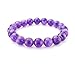 Natural Gemstone Bracelet 7 inch Stretchy Chakra Stones Healing Crystal Quartz Great Gifts (Unisex)