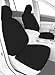 Front Buckets Seats, CalTrend Neoprene Seat Covers for 2009-2013 Honda Pilot Black Insert and Trim