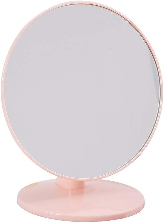 Bright mirror Pink Round Mirror, Fashion Simple Makeup Mirror Vertical