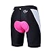 CYCEOS Womens Cycling Shorts with 4D Gel Padded - Breathable Women Bike Shorts Lightweight Biker Pants for Outdoor Biking Riding (X-Large, Red)