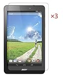 FanTEK Acer Iconia One 8 B1-810 8-Inch Tablet Screen Protector - 3 Pack Ultra Thin Crystal Clear High Definition Anti-Bubble Cover Guard