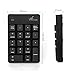Wireless Numeric Keypad, Vive Comb External Number Pad Portable Numpad with 2.4G Mini USB Receiver for Laptop, Desktop, PC, Notebook-Black
