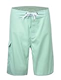 UNITOP Men's Solid Colors Swim Trunks with Lining