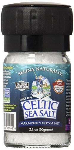 Celtic sea salt makai pure deep sea salt mini grinder, …