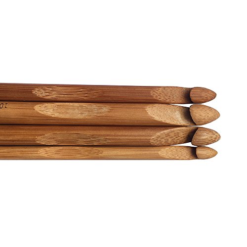 2 Bamboo+Crochet+Needle+Knitting+Diameters