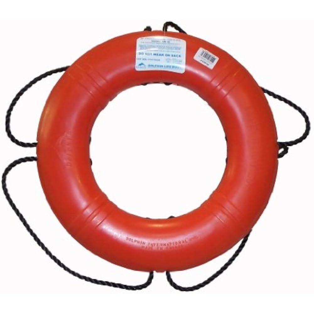+ Inc. USCGA Approved Life Ring Buoy (Orange, 20Inch) Boat Throw Rings