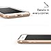 Caseology Skyfall for Apple iPhone 8 Plus Case (2017) / for iPhone 7 Plus Case (2016) - Clear Back & Slim Fit - Gold (D)