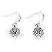 Scottish Spirit of Alba Thistle Celtic Knot Art Sterling Silver Earrings by Courtney Davis