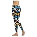 InterestPrint Custom Halloween Ghost Sugar Skull Stretchy Capri Leggings Skinny Pants for Yoga Running Pilates Gym(2XS-5XL)