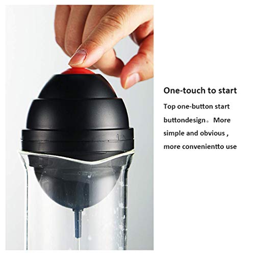 Elektrischer Schneebesen, elektrischer Milchaufschäumer, Edelstahl-Feder-Schneebesen-Kopf automatischer Milchaufschäumer… – Bild 5