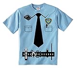 Fresh Tees Kid's Police Cop Uniform Costume Tee Tuxedo T-shirts