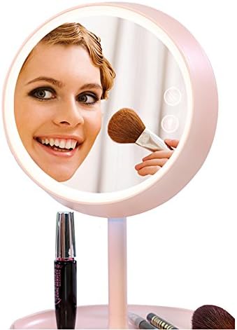 Vanity Mirror Woosky Makeup Mirror Table Lamp with Rechargeable Battery for Gifts or Home Bedroom Decoration
