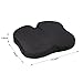 GUGULE New Enhanced Design Butterfly-Shaped Coccyx Seat Cushion,Non-Slip Foam Comfort Orthopedic Coccyx Wedge Pillow for Tailbone Pain and Injury (Black)