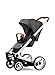 Mutsy Igo Urban Nomad Stroller, Black Chassis, White/Blue