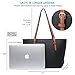 XB Laptop Tote Bag Fits Up to 13.3'' Lightweight Work Tote Bag Women's Top Handle Satchel Handbags Purse Tote Shoulder Bag (Black)