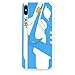 iPhone Shoe Case Chicago/White 1's Official 3D Print Textured Shock Absorbing Protective Sneaker Fashion Case (iPhone X/XS)