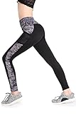 Annjoli Women's Workout Leggings Yoga Running Pants with Pockets