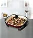 Oster Titanium Infused DuraCeramic Electric Skillet, 12 Inch, Square, Candy Apple Red (CKSTSKFM12MR-TECO)
