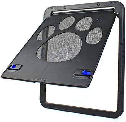 Hujk 猫ドア ペットドア 網戸専用 犬猫出入り口 24cm 29cm 一年の