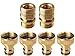 GORILLA EASY CONNECT Garden Hose Quick Connect Fittings. &frac34; Inch GHT Solid Brass. 4 Male & 2 Female Connectors. primary