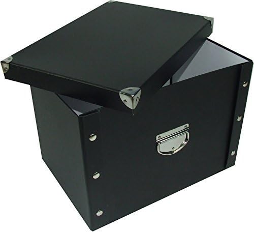 Kitaidpro &Trade; Collapsible Storage Boxes Organizer Drawer, Large Storage Box, Color: Black