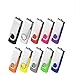 AreTop 2GB USB Flash Drive 10 Pack 2GB Stick Pen Drive Memory Stick USB2.0 Pendrive 2GB Thumb Drive Bulk for Fold Date Storage Memoria USB 2GB (Bulk 10 PCS - Mixed Colors: Black/Blue/Purple/Green/Red) primary