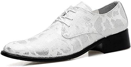 Men Formal Shoes Men S Business Casual Oxford Snake Skin Upper Soft Pointed Formal Shoes Dress Shoes Business Office Wedding Shoes Color Silver Size 7 5 Uk Buy Online At Best Price