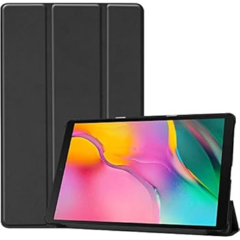 ProCase Galaxy Tab A 10.1 Case 2019 T510 T515 T517, Slim Light Cover Stand Hard Shell Folio Case for 10.1 Inch Galaxy Tab A 2019 Tablet SM-T510 SM-T515 SM-T517 -Black