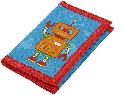 JONYEERFID Wallet, Cute Cartoon Wallet with Zipper for Kids (Robot)